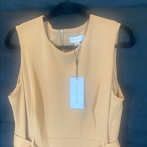 Marc New York Sleeveless Tan Midi Dress - Picture 4 of 11